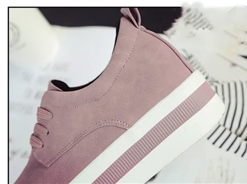 British wind thick bottom platform shoes female spring new wild Korean version of the increase sports student single shoes