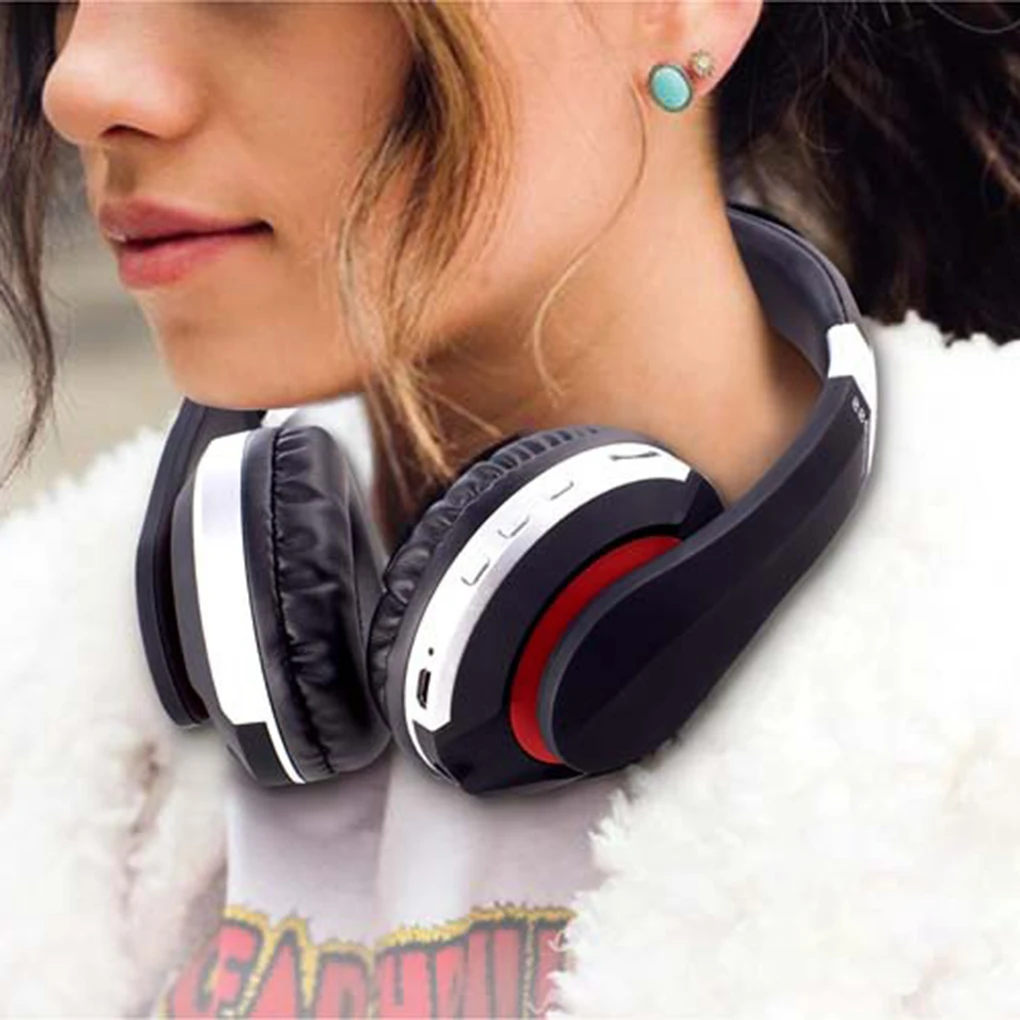MH7 беспроводные наушники Bluetooth гарнитура Складные стерео игровые наушники с микрофоном Поддержка TF карты для IPad