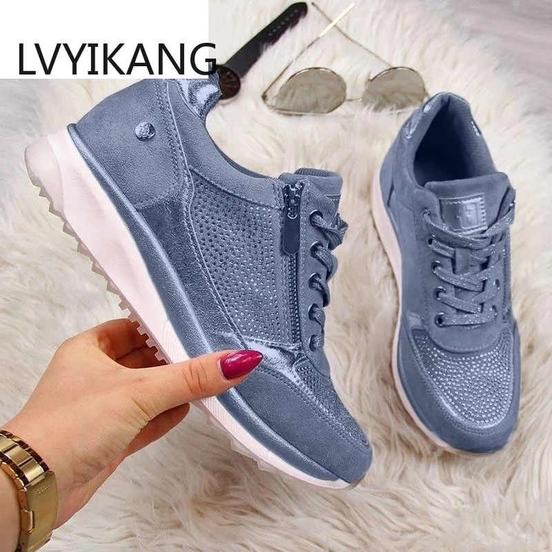 Zapatos De Mujer Zapatos De zapatillas De deporte De plataforma zapatillas Zapatos De Mujer encaje Casual-Tenis femenino Zapatos De Mujer Zapatillas De Mujer