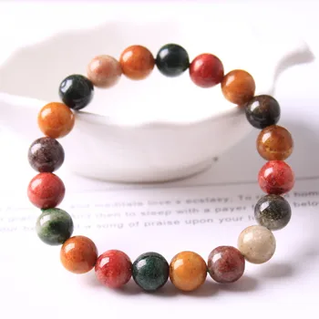 

Natural gemstone colored ghost crystal bracelet, yoga energy bracelet for men and women, fashion crystal bead jewelry