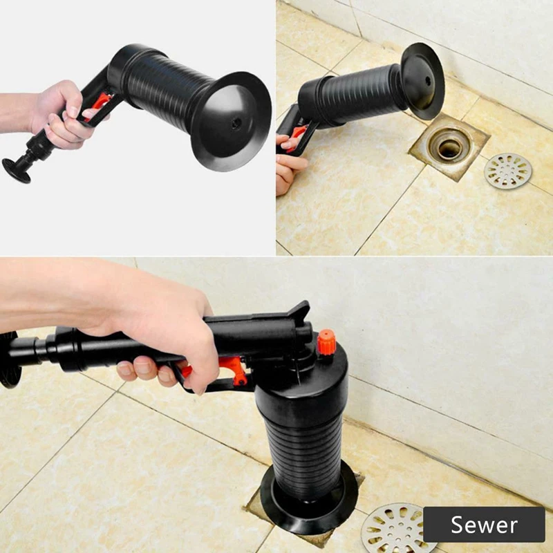 High Pressure Air Drain Pump Plunger Air Power Drain Blaster Pipe Dredge Tools