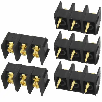 

5 Pcs 300V 25A 3P 10mm Pitch Screw Terminal Block PCB Connectors
