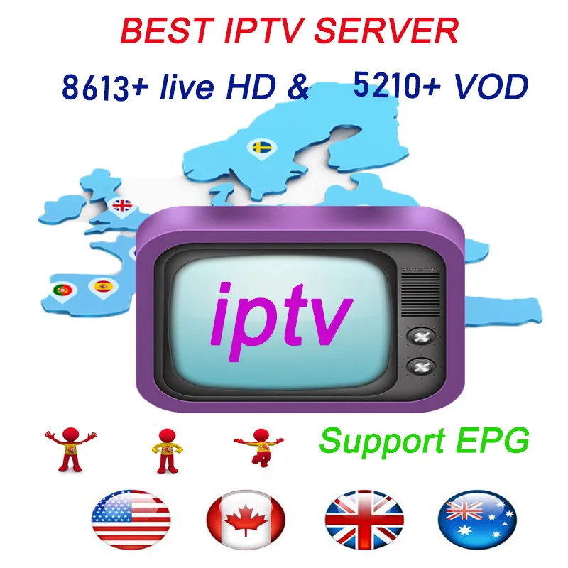 Французский США IPTV Бельгия IPTV арабское IPTV голландское IPTV SUNATV Поддержка Android m3u 8613+ Vod поддержка ed