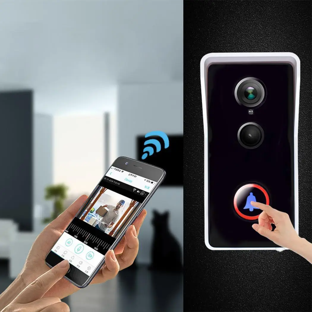 

WIFI Infrared Night Vision Waterproof Anti-theft Remote User Manual Video Visual IP65 Doorbell Phone Display