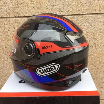 

Washable Lining with Dual Lens Full Face Motorcycle Helmet Stylish Fast Release Racing Helmet Casco Casque DOT Approved