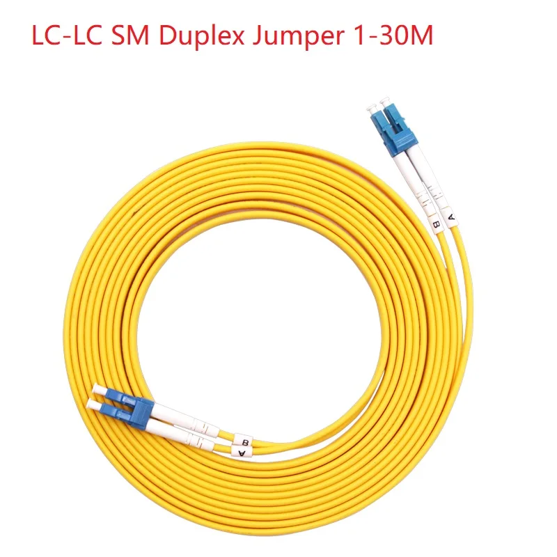 

5 PCS 1-20M LC-LC UPC Duplex Single-mode Patch Cord Optical Fiber Pigtail Jumper FTTH Fiber Optic Jumper