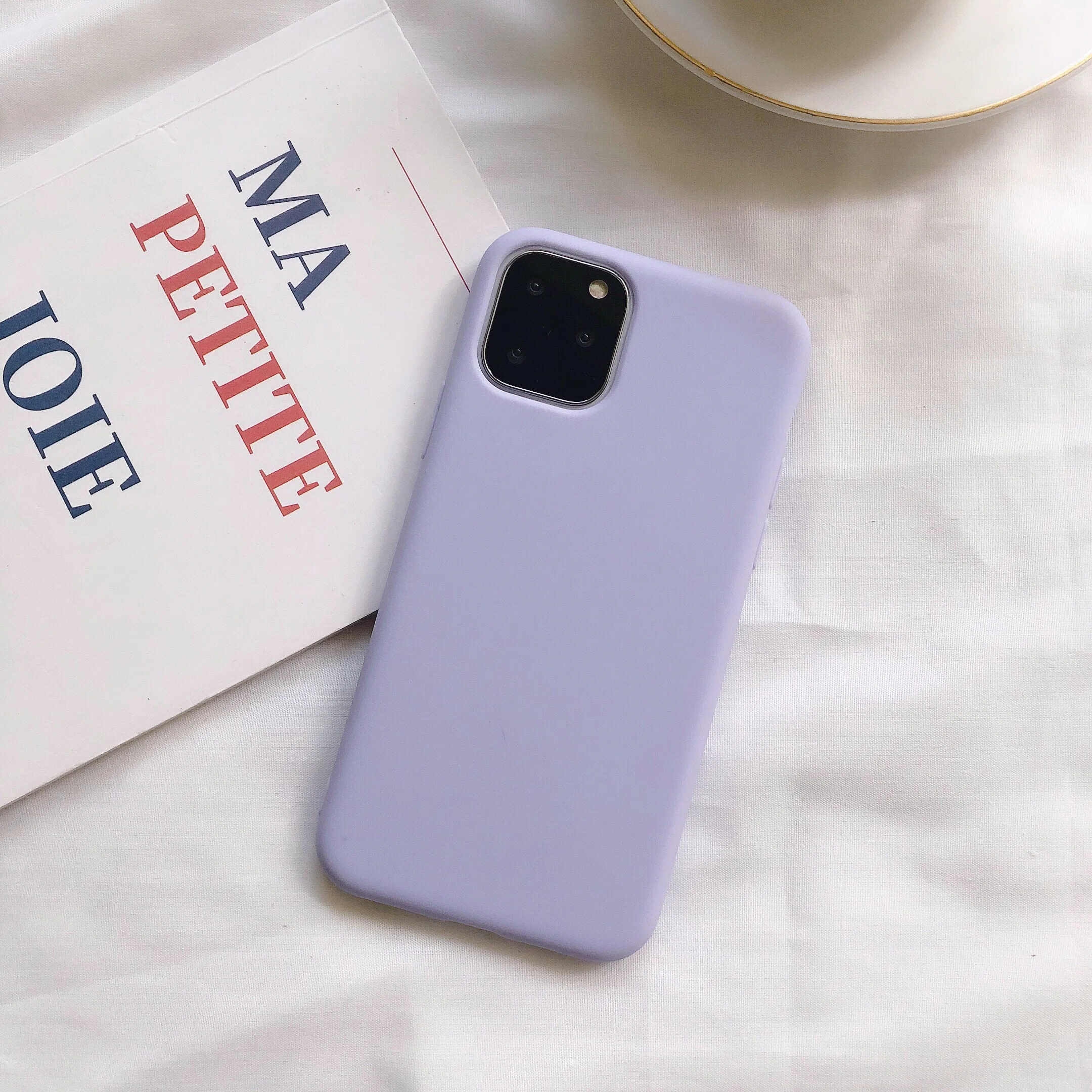 Карамельный цвет iPhone XS 11 Pro Max матовый чехол для телефона XR XS Max X 11 8 Plus iPhone 6 6S 7 Plus 11 Pro Мягкий силиконовый чехол
