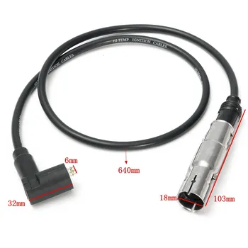 

6pcs Ignition Spark Plugs Wires Cable For VW Golf Jetta Passat VR6 1993-1999 021998031