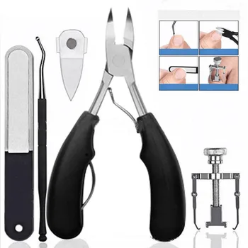 

5PCS Ingrown Toe Nail Recover Tool Nail Clippers Trimmer Cutters For Manicure Ingrown Toenail Cuticle Scissor Nail Tool LJ17