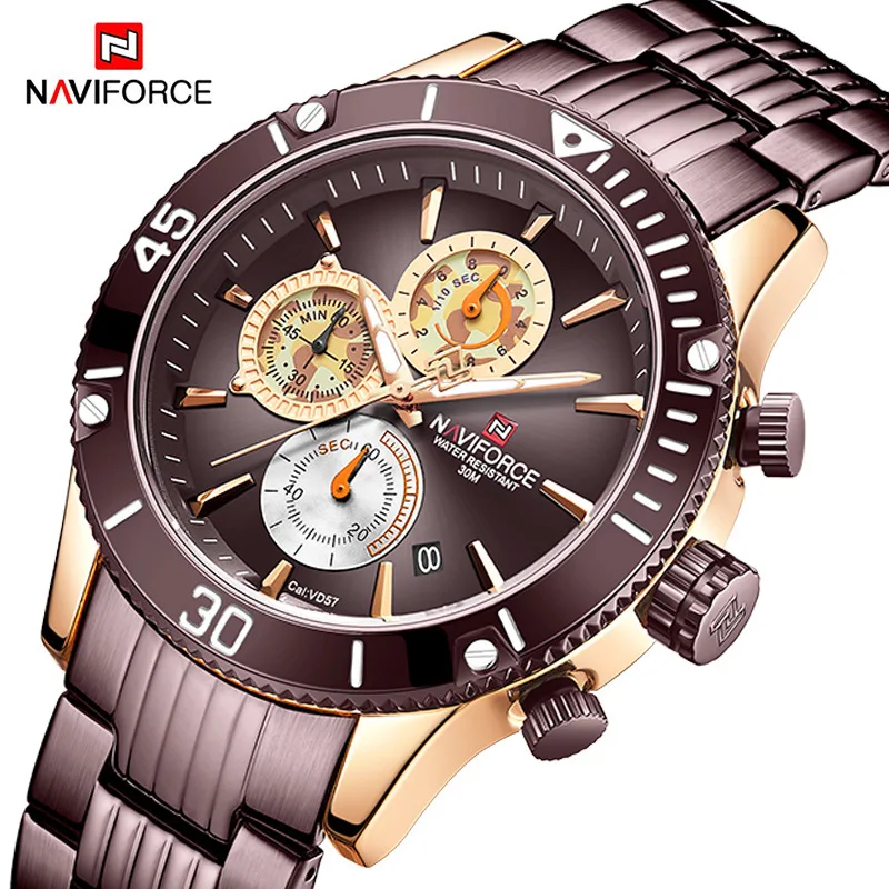 

Naviforce Xiang Watch 9173 Large Dial Sports MEN'S Watch Waterproof Fine Steel Belt Six-pin Quartz Watch