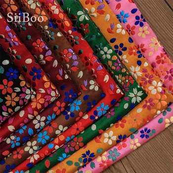 

Top quality high density small floral style jacquard brocade fabric for fashion dress shoes bag tissus au metre tela SP6056