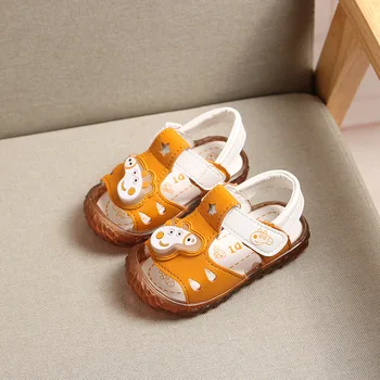 

Chilren shoes 2020 Summer new Cartoon Girls Boys Toddelr sandals Cute Light Leather beach sandals Soft Bottom Baby Infant shoes