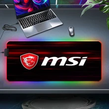 Aliexpress - Red Dragon MSI RGB Gaming Large Mouse Pad Gamer Led Computer Mousepad Big With Backlight Carpet for Keyboard Desk Mat Anime Rug