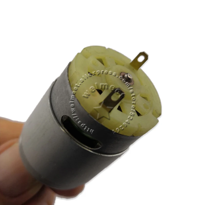 DIY RC 장난감 보트 모델 어린이 전기 자동차용 기어가 있는 탄소 브러시 모터, DC12V, 15000rpm, RS380, 1 개