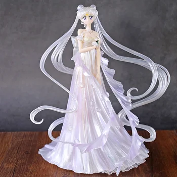 

Sailor Moon Queen Serenity Tsukino Usagi Dress Ver. PVC Figure Model Toy Doll