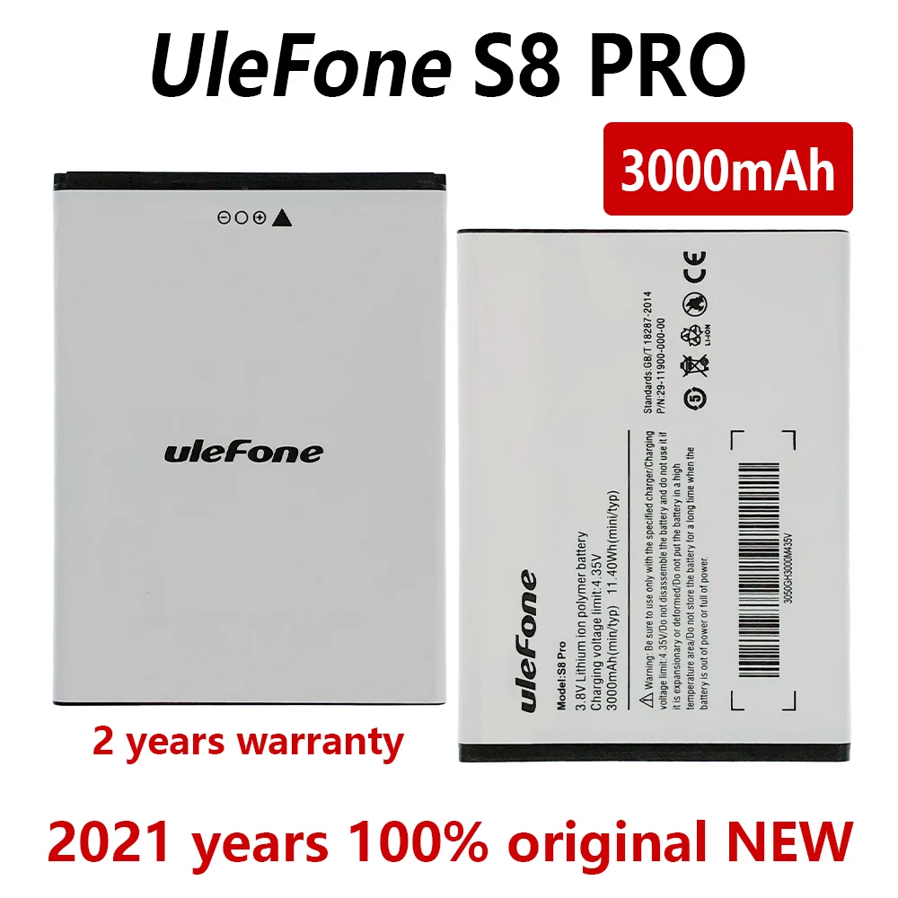 Аккумулятор для Ulefone S8 / Pro 100% '' MTK6737 MTK6580 3000 5 3 мАч | Мобильные телефоны и