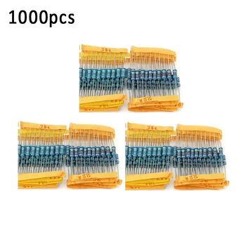 

1000pcs 1% 1W 100-Value Metal Film Resistor Resistance Assorted-Kit 1ohm-1M Ohm