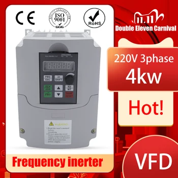 

0.75KW/1.5KW/2.2KW/4KW 220V Inverter Drives For Motor Speed Control 50HZ 60HZ AC Frequency Converter VFD
