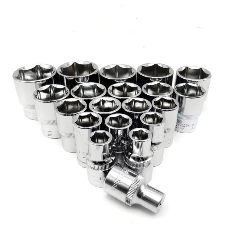 1PCS 1/4" Drive 25mm Hex Socket Wrench Head 4mm-13mm Metric Keys Socket Wrench  for Ratchet Wrench Auto Repair Hand Tool 4