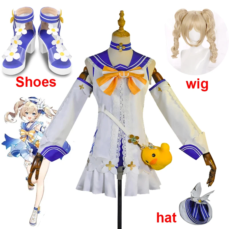 

Genshin Impact Barbara Shining Concerto Swimsuit Swimwear Cosplay Costume Halloween Carnival Dailydress Party Outfit Women