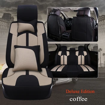 

Kalaisike Flax Universal Car Seat covers for Suzuki all models grand vitara vitara jimny swift SX4 Kizashi car styling