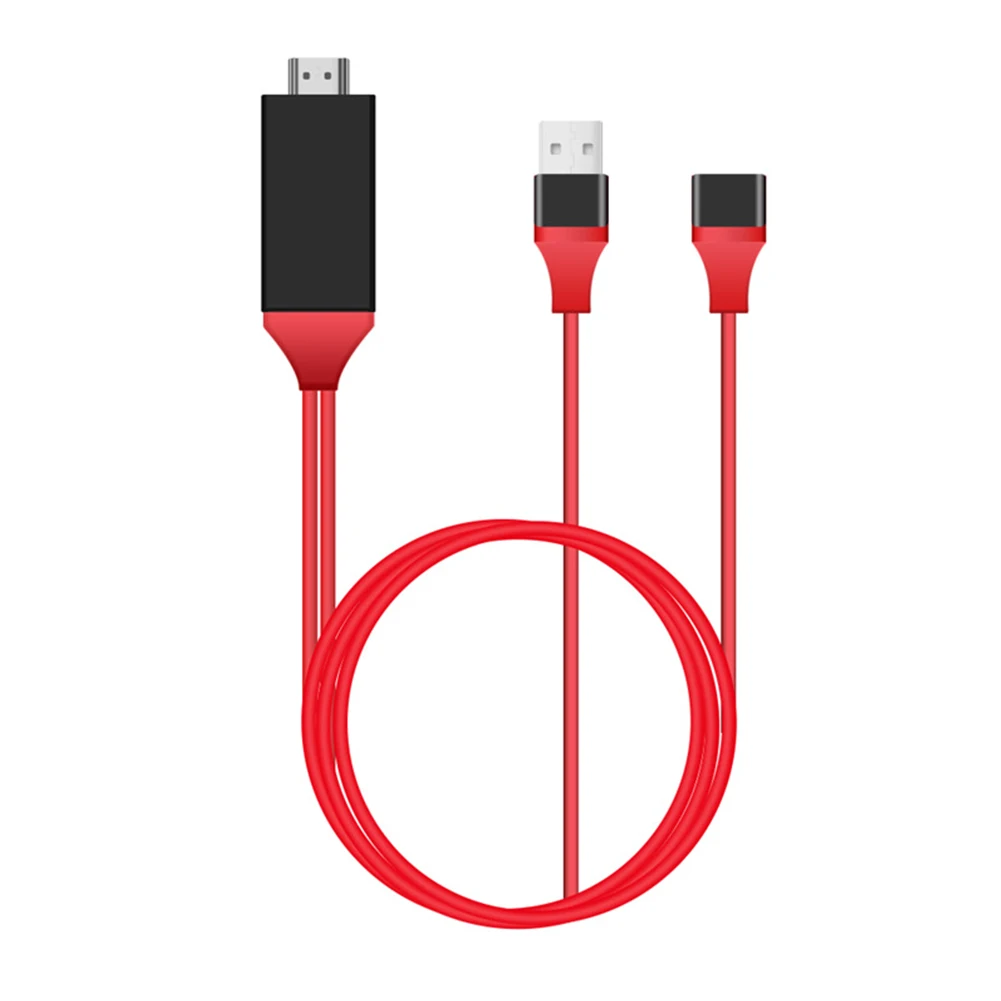 Адаптер AV HD для телефона в телевизор Поддержка Plug And Play Line высокоскоростной HDMI
