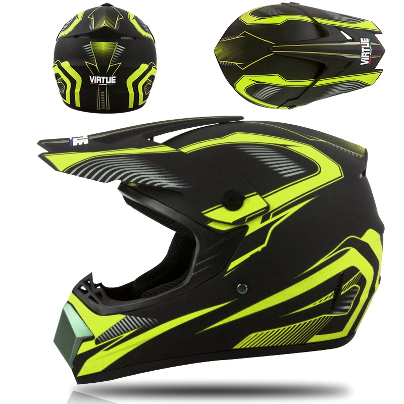 Профессиональный Гоночный Кроссовый шлем hors route Casque Moto Capacete Moto Casco внедорожный мультяшный детский мотоциклетный шлем - Цвет: Оранжевый
