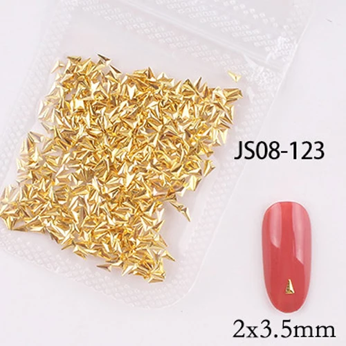 1bag approx 500pcs nail art metal rivets Nail Studs Slider Manicure metal patch for nail accessories decoration jsce-25dtrd JS08-123