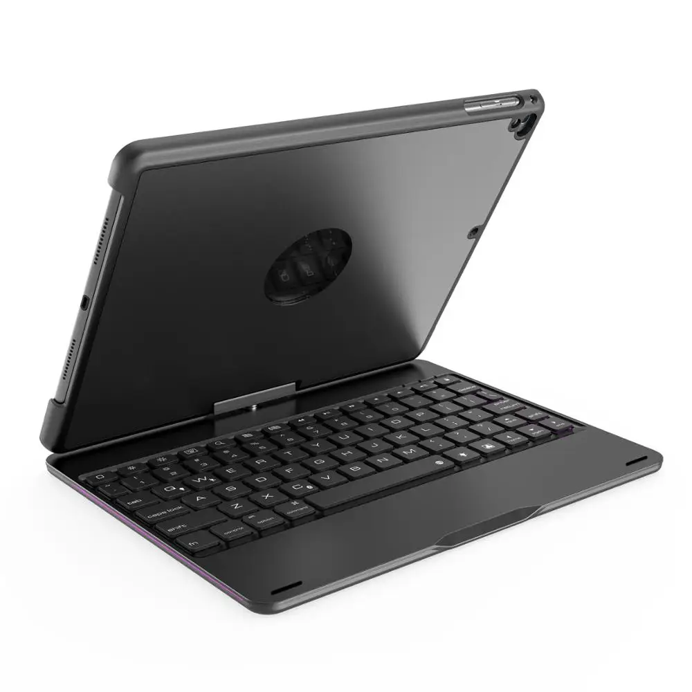 Клавиатура для iPad 9,7 ''вращающаяся цветная подсветка Беспроводная Bluetooth клавиатура чехол для iPad Air 2 1 Fundas
