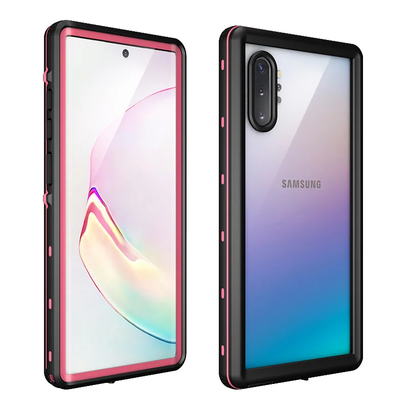 Dot Series Pink IP68 Водонепроницаемый чехол для samsung Galaxy Note10 Plus, чехол для дайвинга, плавания, водостойкий Чехол для samsung Note 10+ оболочка - Цвет: Dot Series Pink