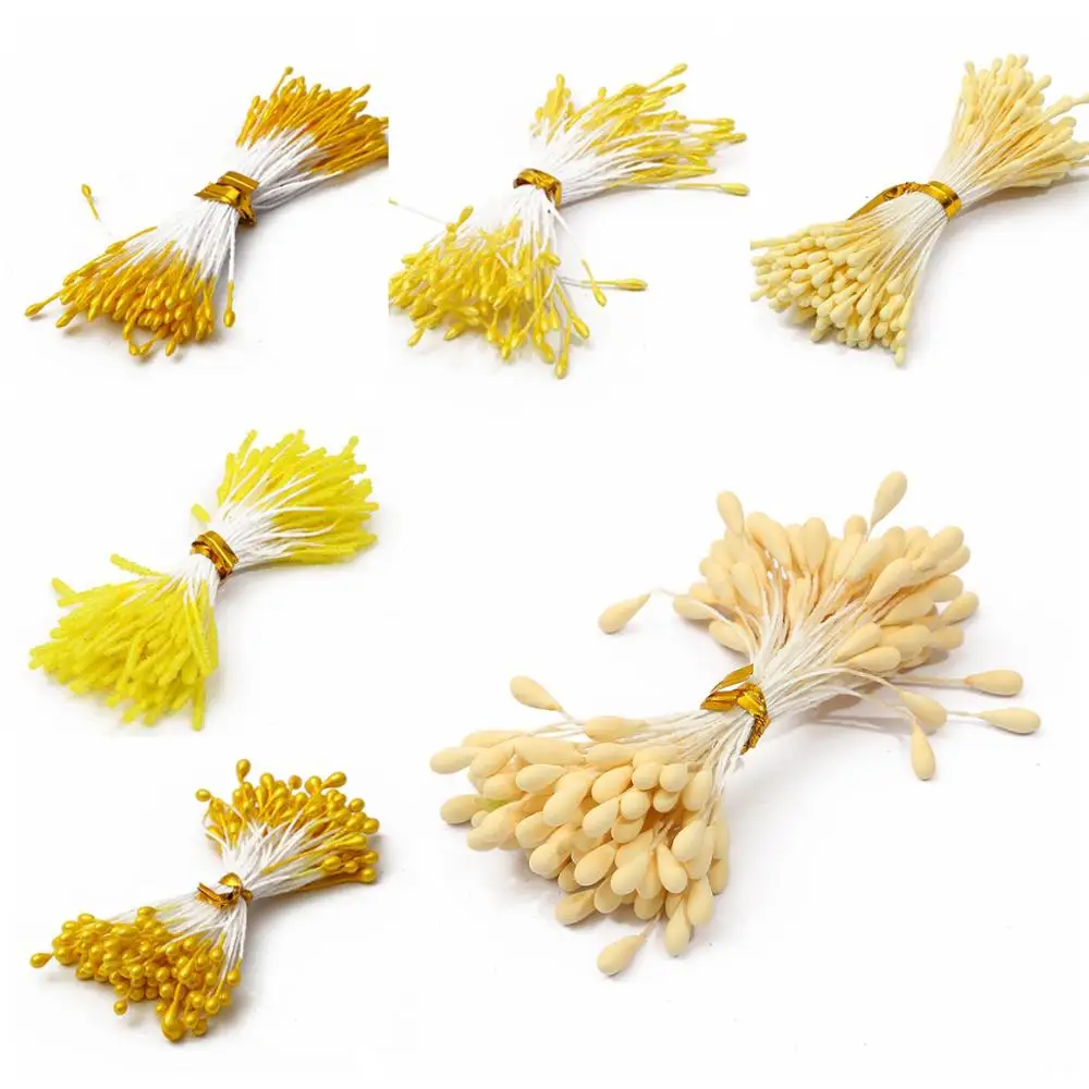 Artificial flowers stamen berries bundle 70-90pcs Purple yellow cherry DIY Christmas wedding cake gift box wreaths decor