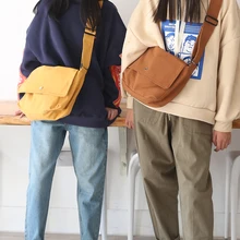 Angelatarch Новое поступление Корейская хлопковая Холщовая Сумка Для Покупок Сумка через плечо одноцветное на бретелях для девушек женские сумки через плечо