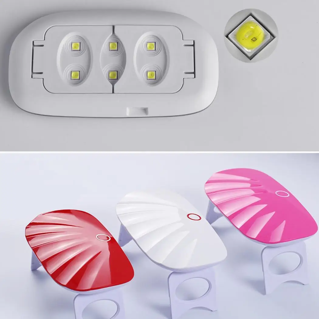 USB 6 Вт светодиодный инструмент для сушки УФ 30 s/60 s лампа для сушки ногтей 6 шт. светодиодный s лак УФ/светодиодный гель лампа