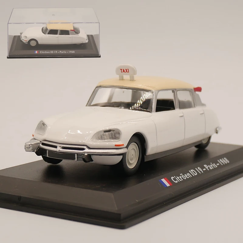 Модель автомобиля Leo 1:43 Citroen ID 19 1968 Paris Taxi коллекционные игрушки из сплава|Наземный