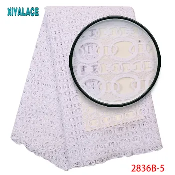 

White African Cord Lace Fabric High Quality Cord Guipure Lace Fabric Nigerian Wedding Lace Fabric For African Lace Fabric 2836b