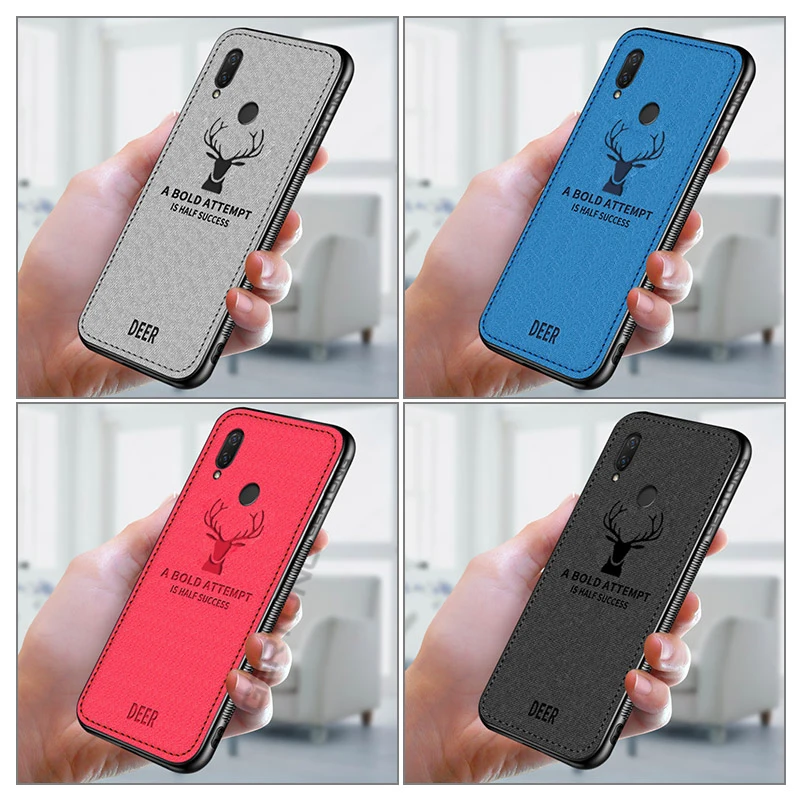 

Deer Phone Case For Xiaomi Mi Max 3 9T Pro 8 A2 A1 Lite Cloth Texture Cases For Xiaomi Redmi 6A 5A 5 Plus K20 Note 7 6 5 Pro