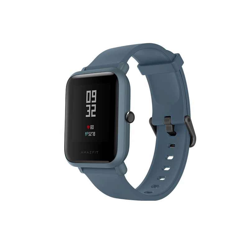 Оригинальные Смарт-часы Amazfit Bip Lite, срок службы батареи 45 дней, водонепроницаемость 3 АТМ, здоровые приложения для отслеживания активности, уведомления - Цвет: Blue