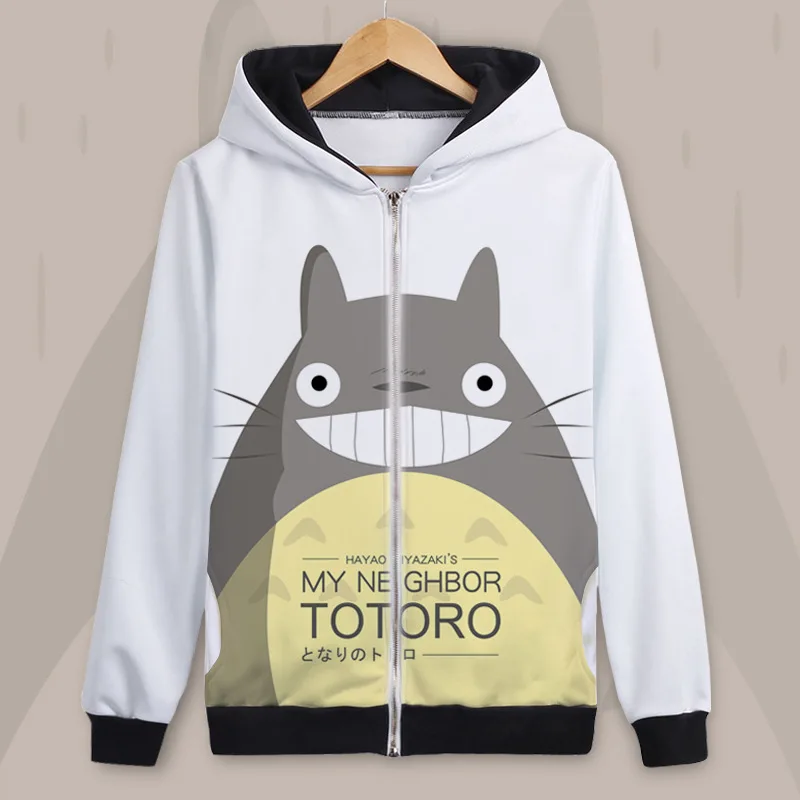 Tonari no Totoro Grass wall толстовка с капюшоном, костюм для косплея, для мужчин и женщин, модная мультяшная куртка с капюшоном, школьная форма для студентов