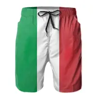 Hot Sale Summer Men Beach Breathable Quick Dry Nerd R333 running ITALY. ITALIAN. Italian Flag. FULL COVER Flag Hawaii Pants 1
