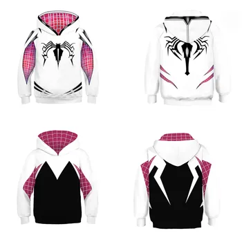 

Superhero Gwendolyn Maxine Stacy Hoodies Sweatshirts Cosplay costume kids Boy Girl Spider-Man Hooded zipper jacket