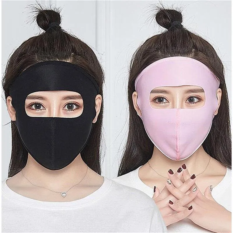 

Face Shield Face Mask Motorcycle Ice Silk Can Be Cleaned UV Protection Spring And Summer Thin Sunscreen Face Shield