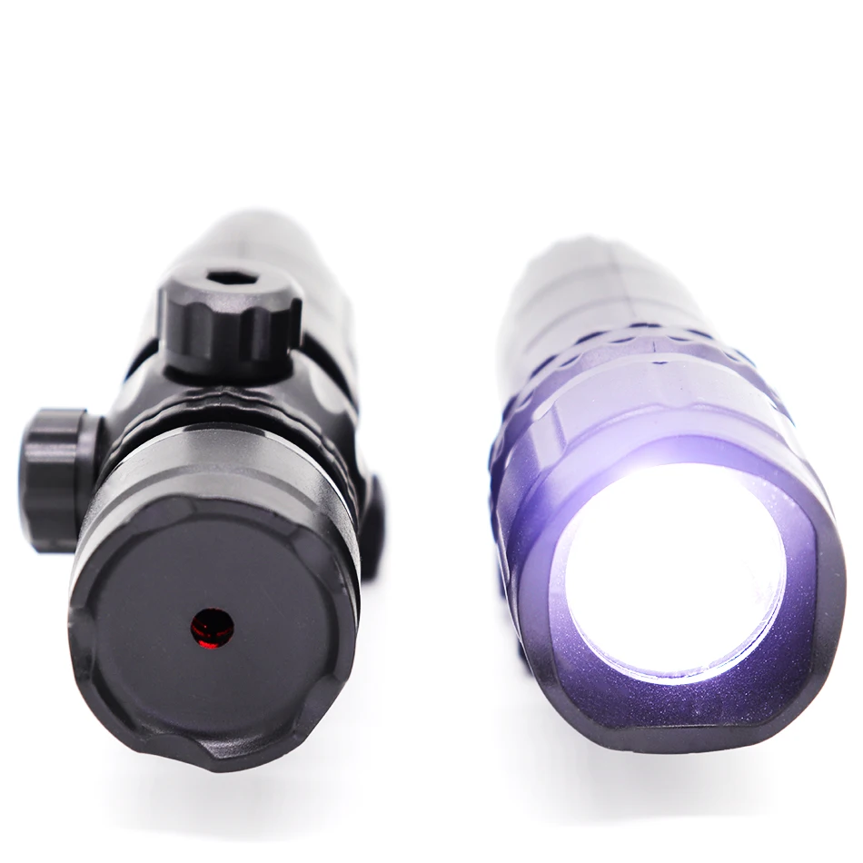 Plastic Tactical LED High Brightness White Light Flashlight for Nerf Toy Gun Bla 