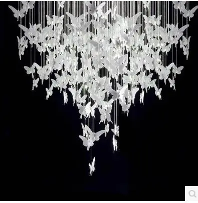 Люстра в виде бабочки с ангелом Минималистичная ретро лампа стиле постмодерн