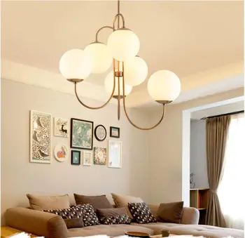 

Post-modern Nordic living room lights creative lighting golden minimalist bedroom bubble glass ball restaurant chandeliers