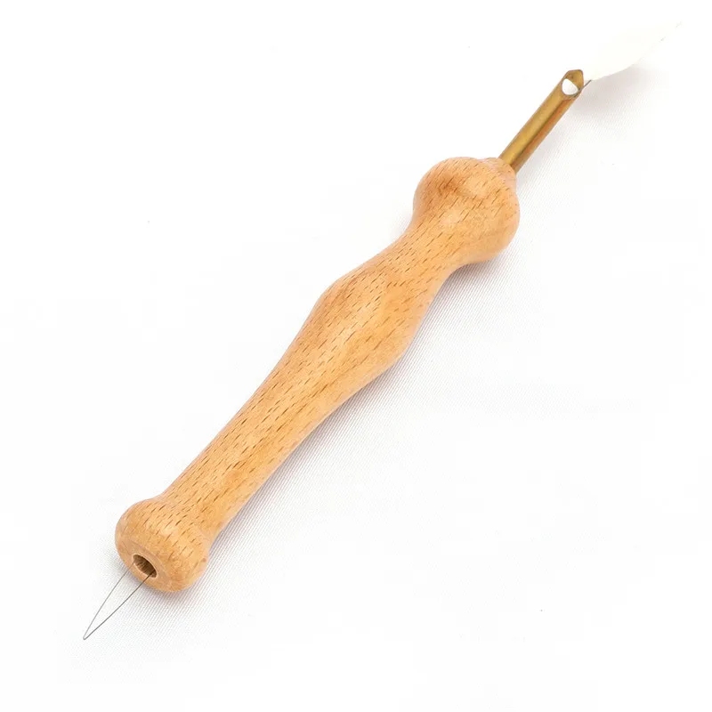 KOKNIT, волшебная ручка для вышивания, набор нитевдевателей с деревянной ручкой, скатерти для рукоделия, инструмент для шитья для массивной пряжи