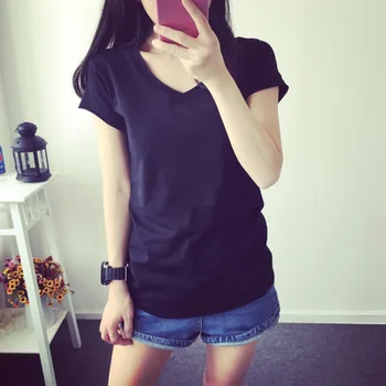 

2020 new summer wear new style woman loose fitting T-shirt short white T-shirt girl