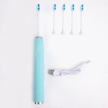 

Electric Toothbrush Sonic Wave Whitening Waterproof USB Rechargeable Teeth Brush Adult Oral Health Ultrason Electric Toothbrush