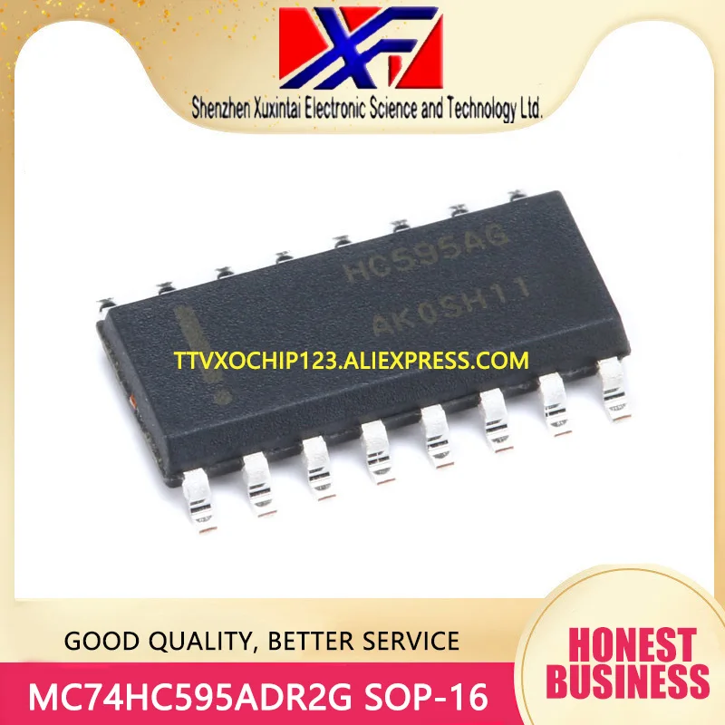 50Pcs/Lot MC74HC595ADR2G SOP16 MC74HC595ADR HC595ADR HC595A 74HC595 IC SHIFT REGISTR 8BIT 3ST 16SOIC | Обустройство дома
