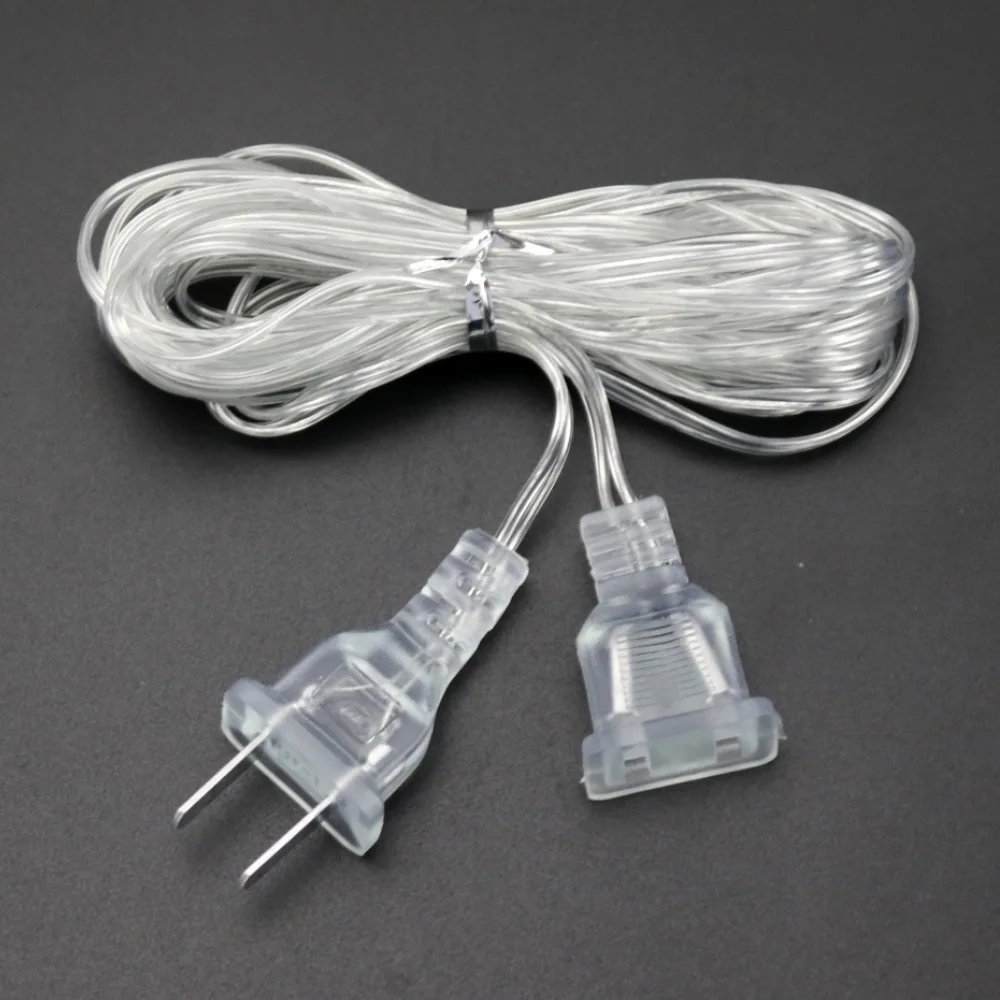 Brand new 5m plug extension cord EU/US Plug for LED Christmas light
