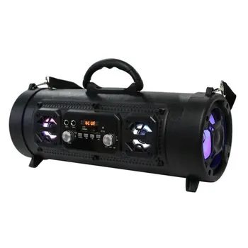 

CH-M17 Portable Outdoor Speaker Wireless Multifunctional Bass Surround LED Speaker with Mic Support TF Card